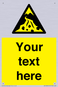 Custom Warning: Debris flow zone